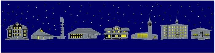 mini panorama nachtsilhouetten I